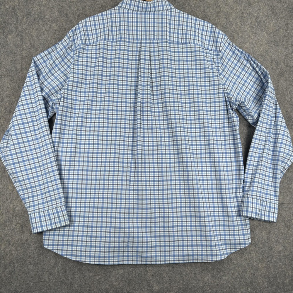 Vineyard Vines Shirt Mens XL Blue Check Performance Long Sleeve Button Down - Picture 12 of 14